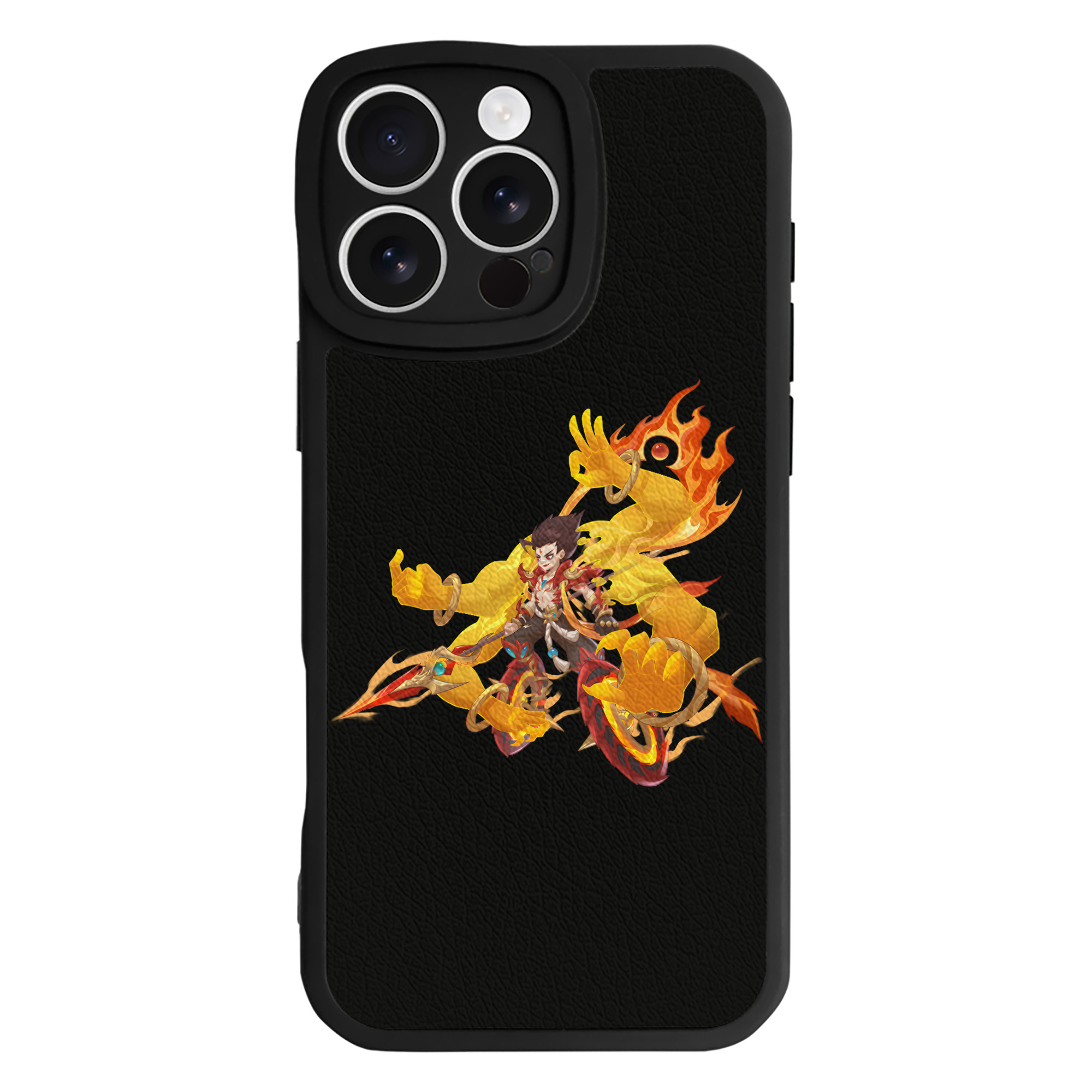 （画像用） Ne Zha 2 ナタ 魔童の大暴れ 【iPhone 16シリーズ対応】シリコンスマホケース（レザー調） 材質：シリコン